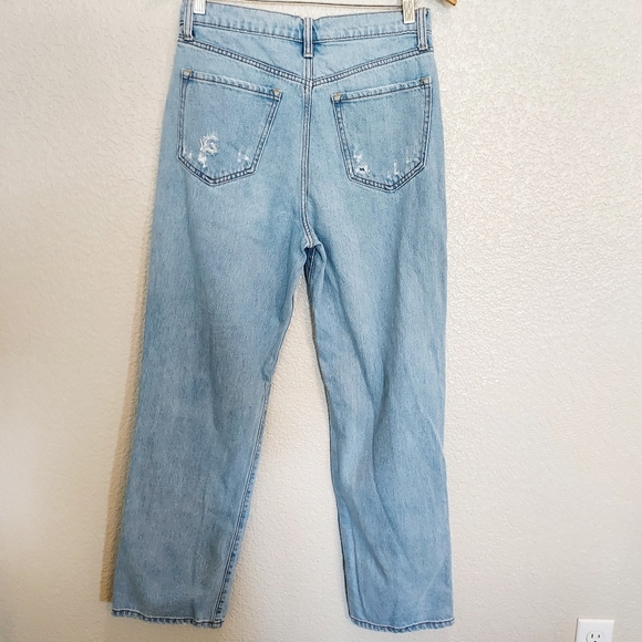 Cello Light Wash Distressed Wide Leg High Rise Jeans Size 7/28 - Picture 7 of 12